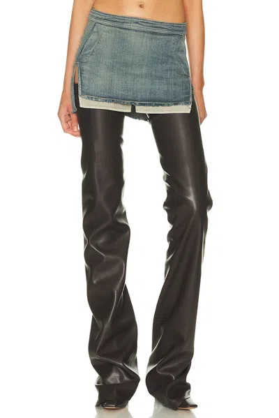 RICK OWENS FOG CUTOFF MINI SKIRT