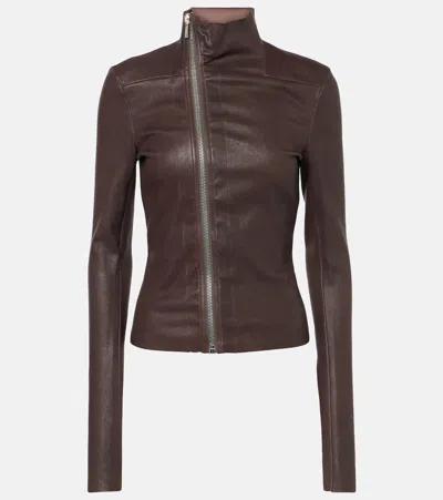 RICK OWENS GARY LEATHER JACKET