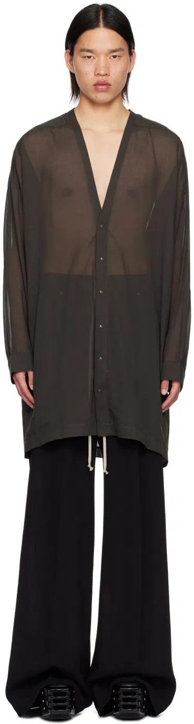 RICK OWENS GRAY PORTERVILLE LARRY SHIRT