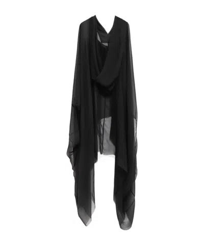 RICK OWENS RICK OWENS HOODED KAFTAN PULLOVER