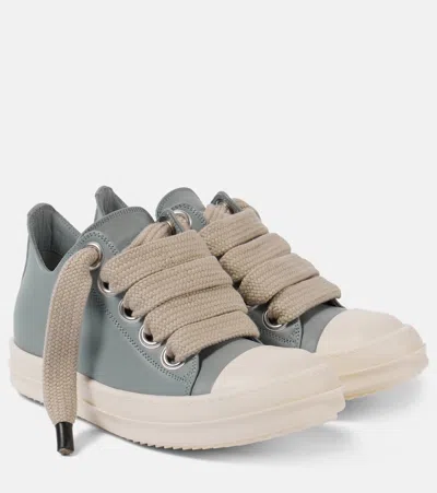 RICK OWENS JUMBO LACE LEATHER SNEAKERS