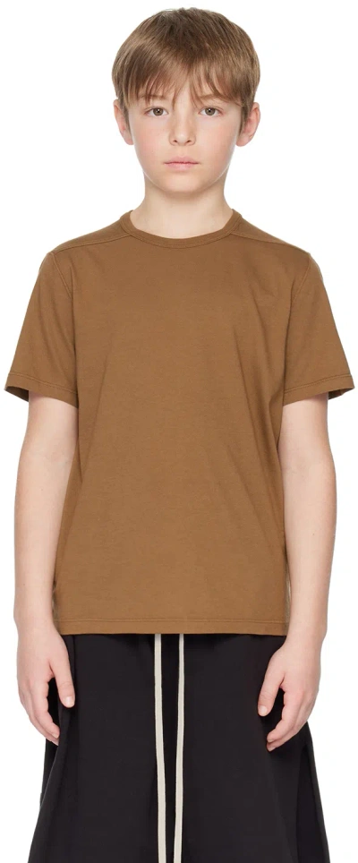 RICK OWENS KIDS BROWN LEVEL T-SHIRT