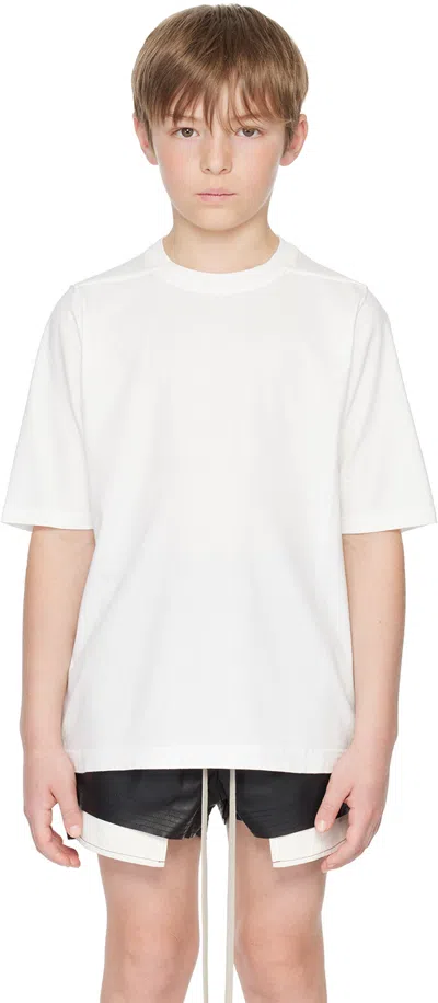 RICK OWENS KIDS OFF-WHITE JUMBO T-SHIRT