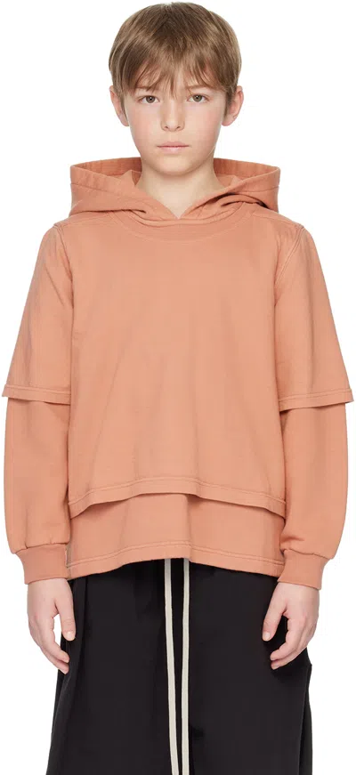 RICK OWENS KIDS PINK HUSTLER HOODIE