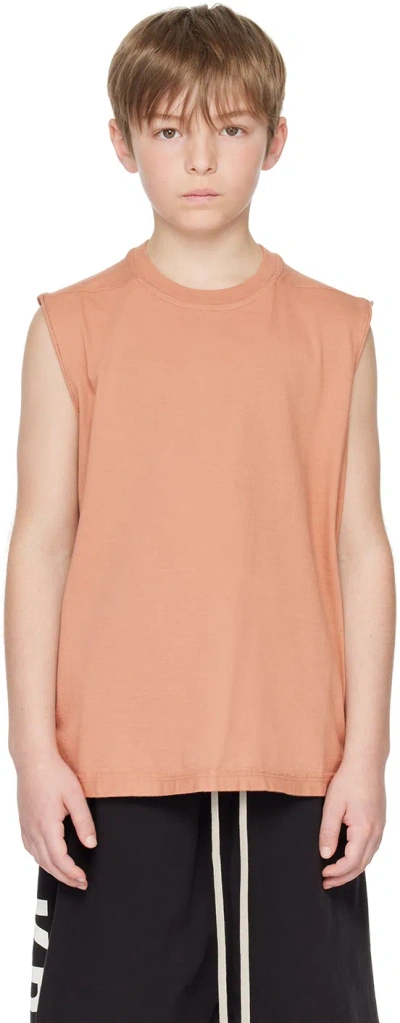 RICK OWENS KIDS PINK TARP TANK TOP
