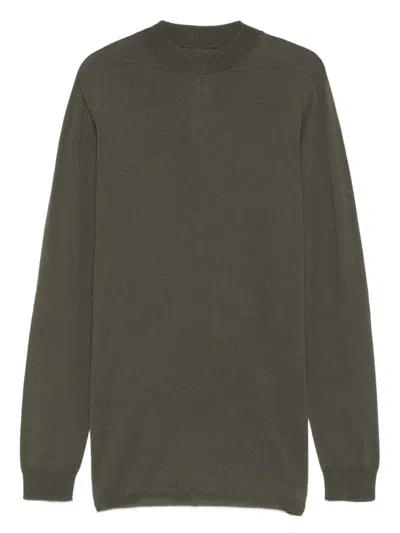 RICK OWENS LUPETTO HIGH-NECK WOOL SWEATER