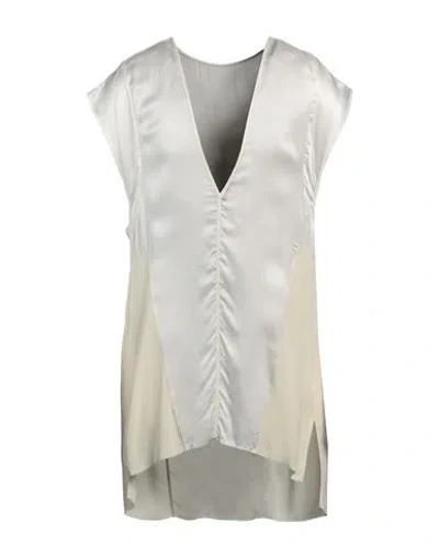 RICK OWENS RICK OWENS MAN SHIRT PASTEL YELLOW SIZE 40 CUPRO, VISCOSE, ACETATE