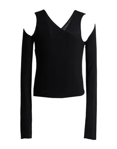 RICK OWENS RICK OWENS MAN SWEATER BLACK SIZE M VISCOSE, POLYESTER