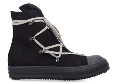 RICK OWENS MEN'S RICK OWENS HOLLYWOOD DRKSHDW HEXA HIGH SNEAKERS IN BLACK/PEARL