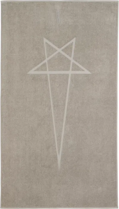 RICK OWENS OFF-WHITE BEACH TOWEL