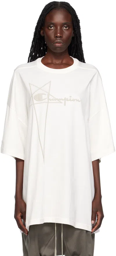 RICK OWENS OFF-WHITE CHAMPION EDITION TOMMY T-SHIRT