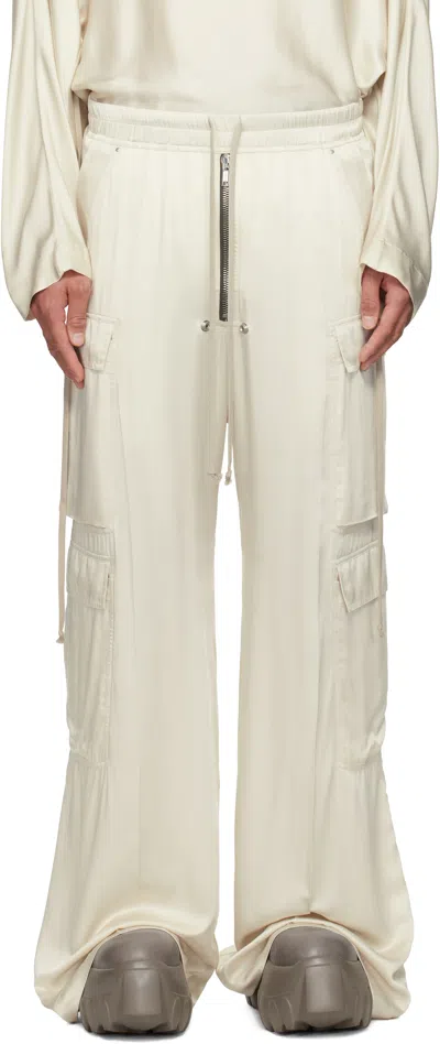 RICK OWENS OFF-WHITE HOLLYWOOD CARGOBELAS CARGO PANTS