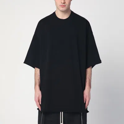 RICK OWENS OVERSIZED TOMMY T BLACK COTTON T-SHIRT