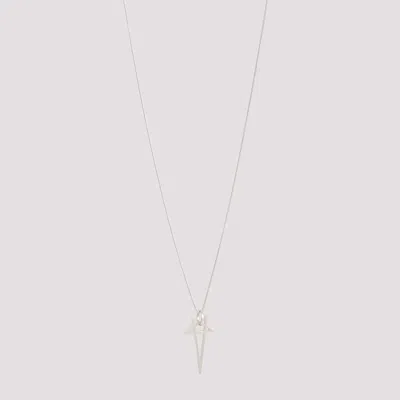 RICK OWENS PENTAGRAM BRASS NECKLACE