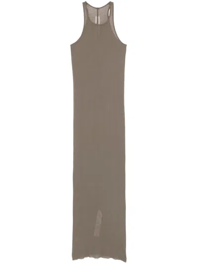 RICK OWENS RIBBED TANK DRESS