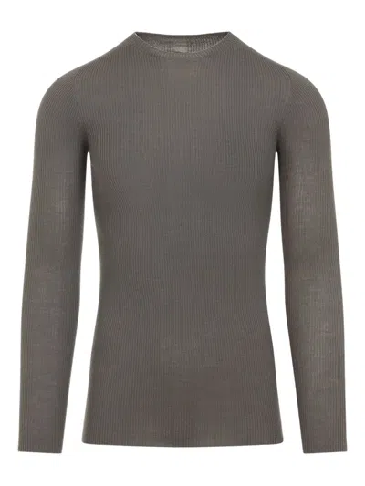 RICK OWENS RIBBED WOOL SWEATER
