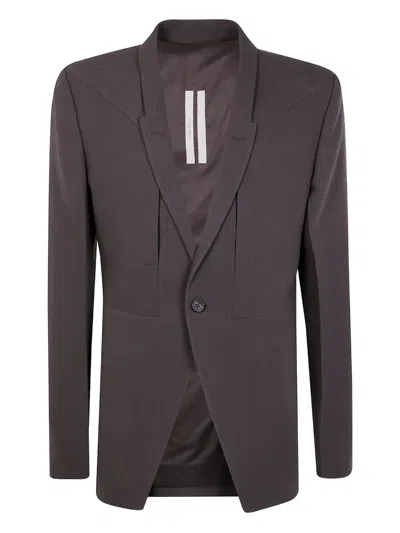 RICK OWENS SINGLE-BUTTON WOOL BLAZER