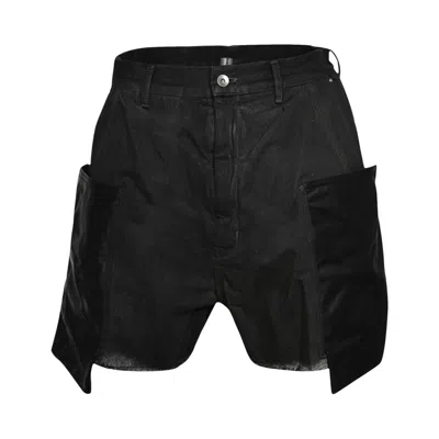 RICK OWENS RICK OWENS STEFAN CARGO SHORTS 'DARK DUST/BLACK'