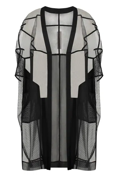 RICK OWENS TECUATL TECHNICAL FABRIC CARDIGAN