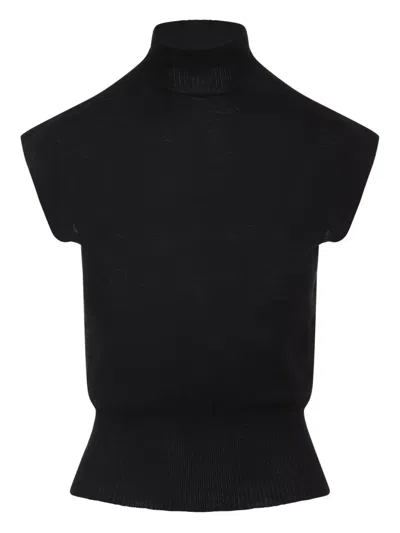 RICK OWENS TURTLENECK SHORT-SLEEVE TOP