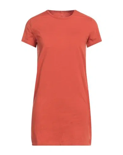 RICK OWENS RICK OWENS WOMAN T-SHIRT RUST SIZE 6 COTTON