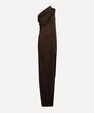 RICK OWENS RICK OWENS WOMEN'S ATHENA ARROWHEAD ASYMMETRIC MAXI DRESS