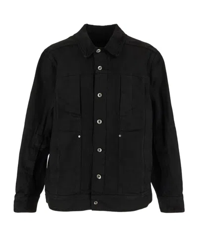RICK OWENS RICK OWENS LONG-SLEEVED BUTTON-UP JACKET