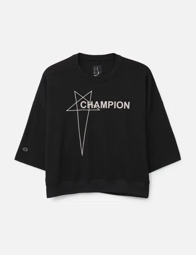 RICK OWENS RICK OWENS X CHAMPION TOMMY CROPPED T-SHIRT