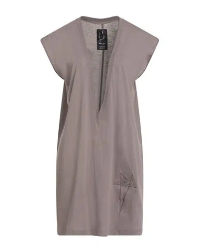 RICK OWENS X CHAMPION RICK OWENS X CHAMPION WOMAN T-SHIRT TAUPE SIZE L COTTON