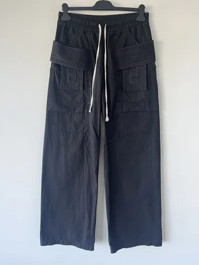 RICK OWENS X RICK OWENS DRKSHDW CREATCH STRAIGHT LEG RIPSTOP CARGO PANTS