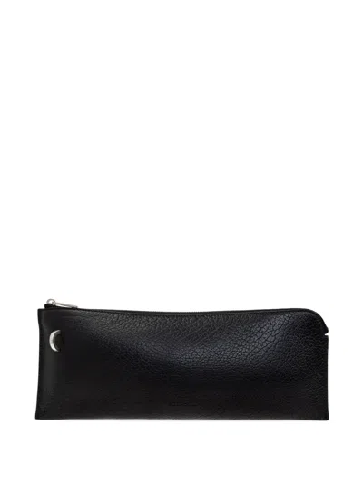 RICK OWENS ZIP-FASTENING LEATHER WALLET
