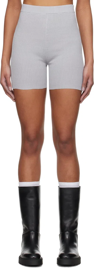 RIER GRAY KNIT SHORTS