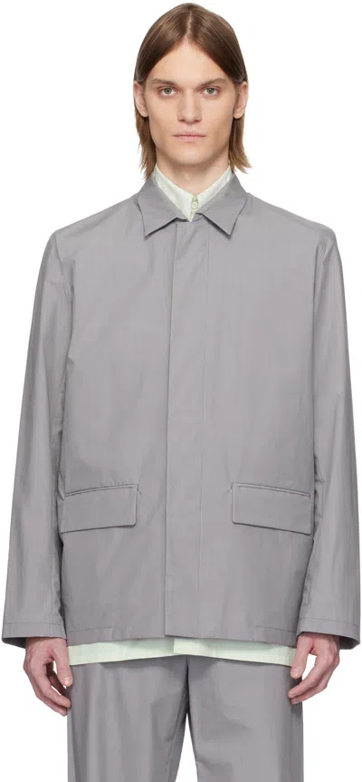 RIER GRAY WAXED COTTON JACKET