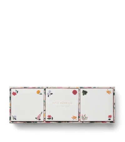RIFLE PAPER CO SET OF 3 DAHLIA NOTEPADS