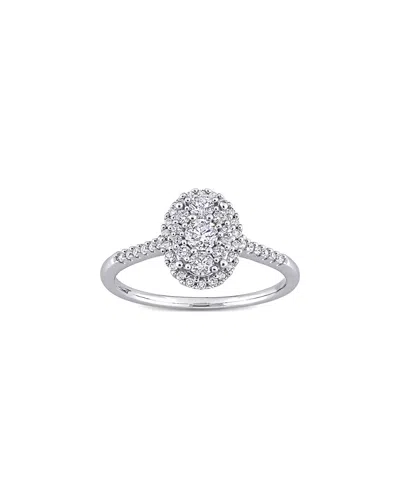 RINA LIMOR RINA LIMOR 10K 0.50 CT. TW. DIAMOND HALO RING