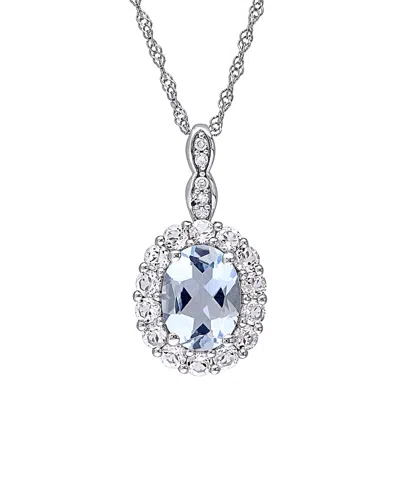 RINA LIMOR RINA LIMOR 14K 1.66 CT. TW. DIAMOND & GEMSTONE PENDANT NECKLACE