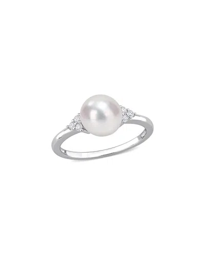 RINA LIMOR RINA LIMOR SILVER 7.5-8MM PEARL CZ RING