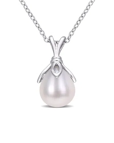 RINA LIMOR RINA LIMOR SILVER 8.5-9MM PEARL DROP PENDANT NECKLACE