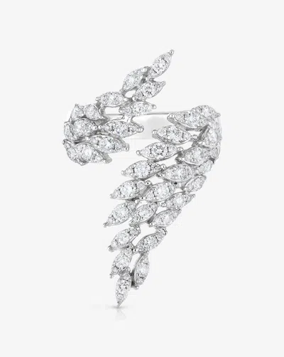 RING CONCIERGE FEATHER DIAMOND STATEMENT RING