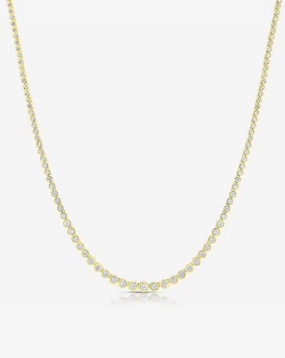 RING CONCIERGE GRADUATED BEZEL DIAMOND TENNIS NECKLACE