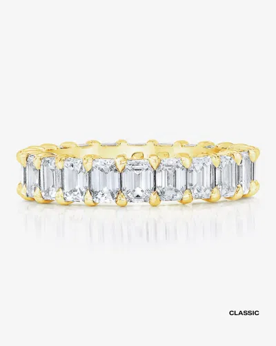 RING CONCIERGE LAB GROWN EMERALD DIAMOND ETERNITY BAND