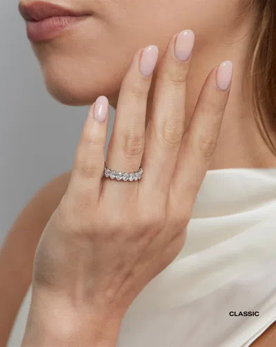 RING CONCIERGE LAB GROWN OVAL 3/4 DIAMOND BAND