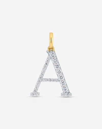 RING CONCIERGE LARGE DIAMOND INITIAL PENDANT