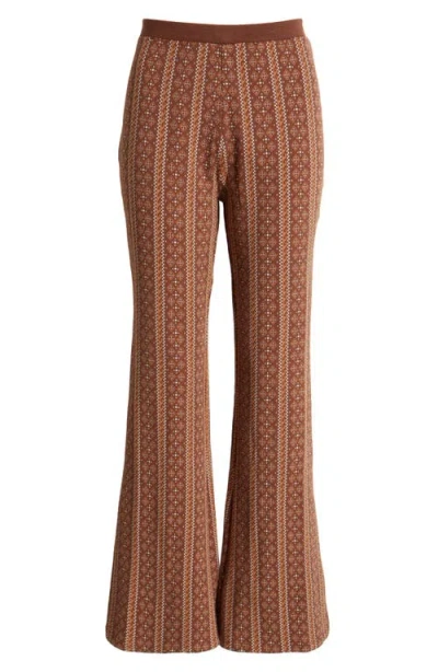 RIP CURL RIP CURL SAN CARLOS MIXED PRINT JACQUARD FLARE PANTS