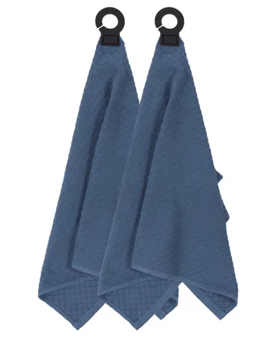 RITZ HOOK AND HANG WOVEN KITCHEN TOWEL, SET OF 2