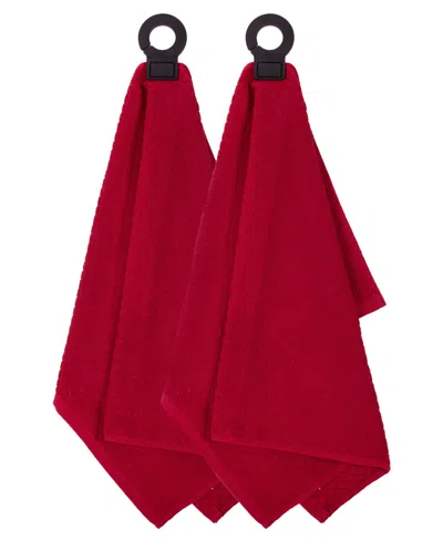 RITZ HOOK AND HANG WOVEN KITCHEN TOWEL, SET OF 2