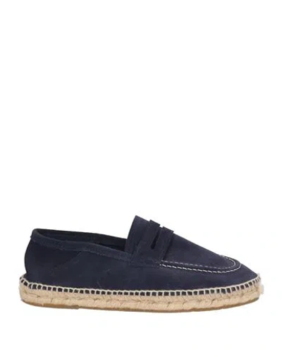 RIVIERA 1987 RIVIERA 1987 MAN ESPADRILLES MIDNIGHT BLUE SIZE 12 LEATHER