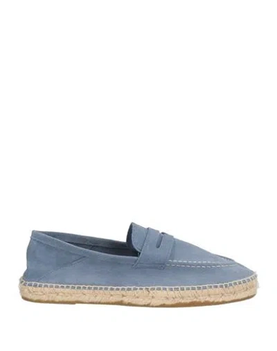 RIVIERA 1987 RIVIERA 1987 MAN ESPADRILLES SLATE BLUE SIZE 13 LEATHER