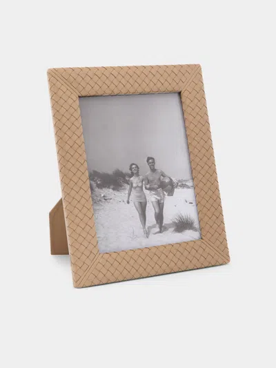 RIVIERE WOVEN LEATHER PHOTO FRAME