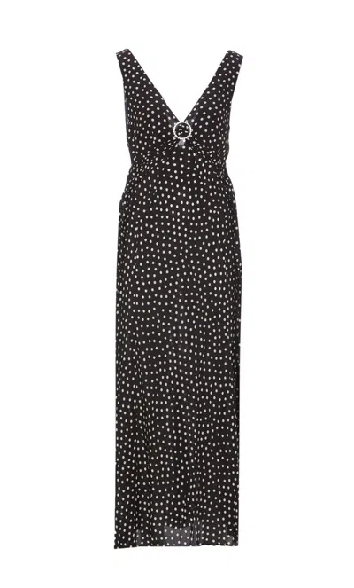 RIXO LONDON RIXO POLKA DOT PRINTED V